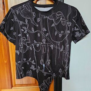 Blackmilk Sloth Tie Crop-Top